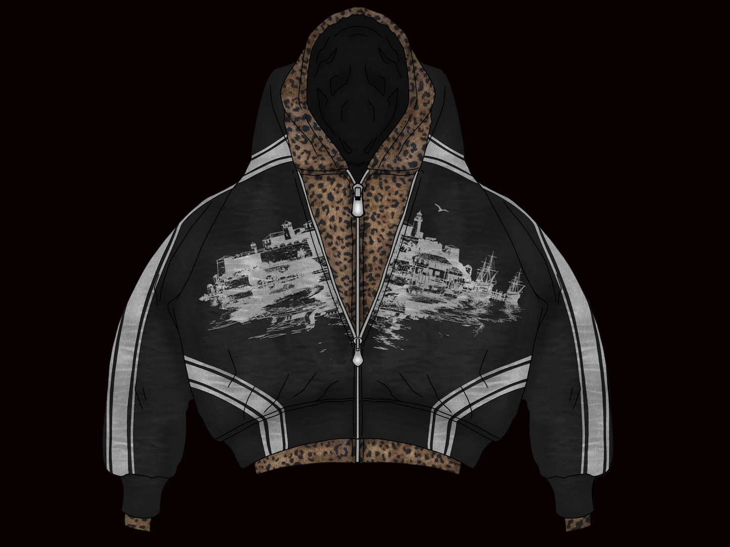port royal winter zip up